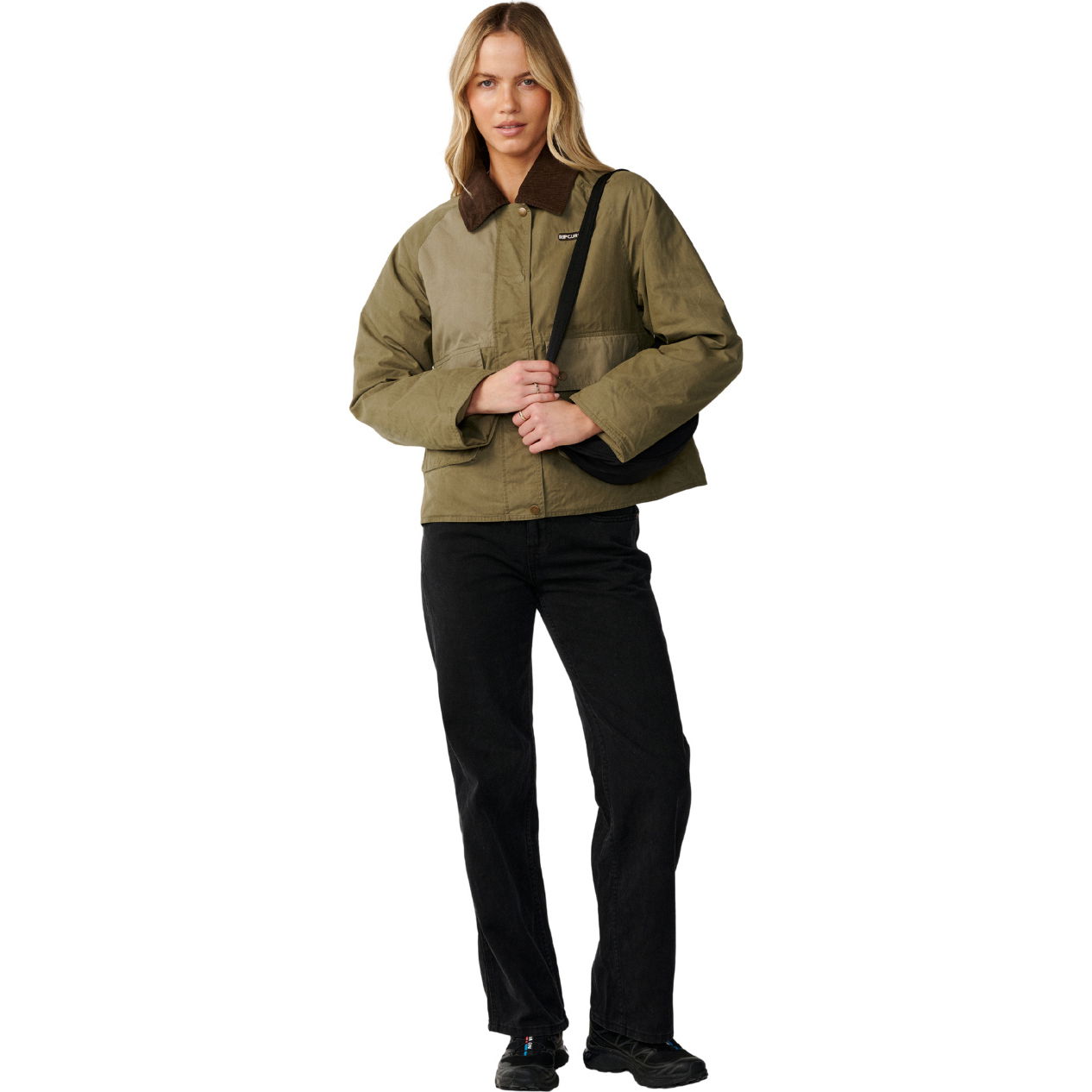 2026 Rip Curl Womens Bossa Nova Waxed Chore Jacket 048WJA - Military Green